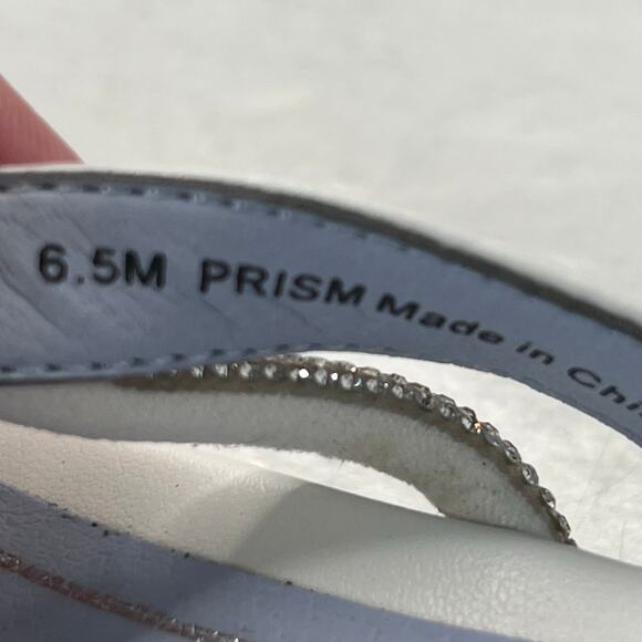 New Vionic Prism Minimalistic Shine Leather Sandals White Women 6.5 M NWB - Picture 9 of 10